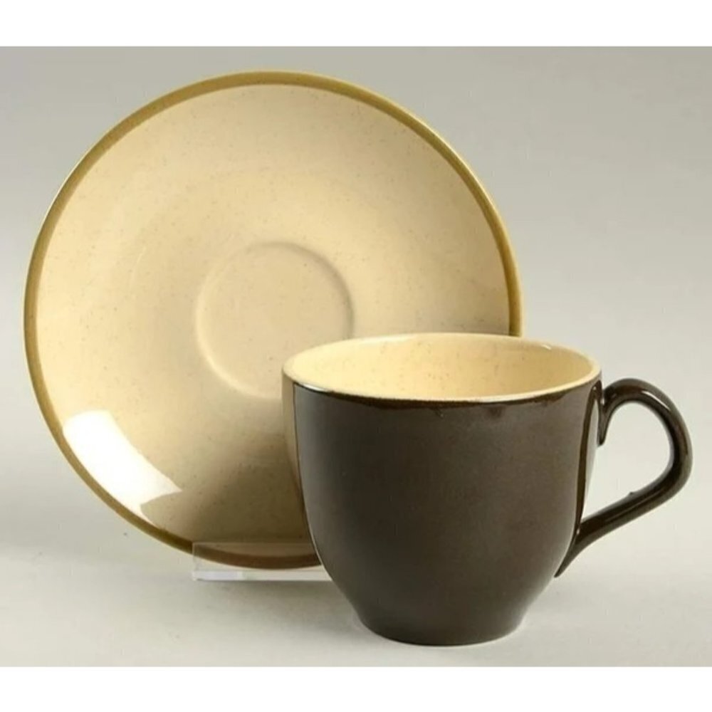 Franciscan Spice MCM Tea Cups & Saucers